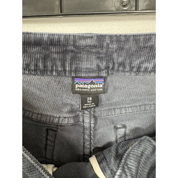 Patagonia Fitted Corduroy Pants Womens 26 Dark Gray Organic Cotton Stretch Jeans - Picture 7 of 10